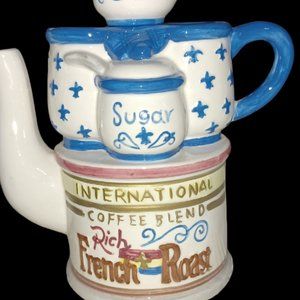 Tea pot, coffee pot, ceramic